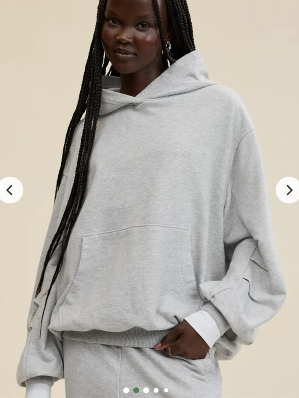 Aerie Jet Setter Hoodie. Oversized Fit. Gray. Size small.